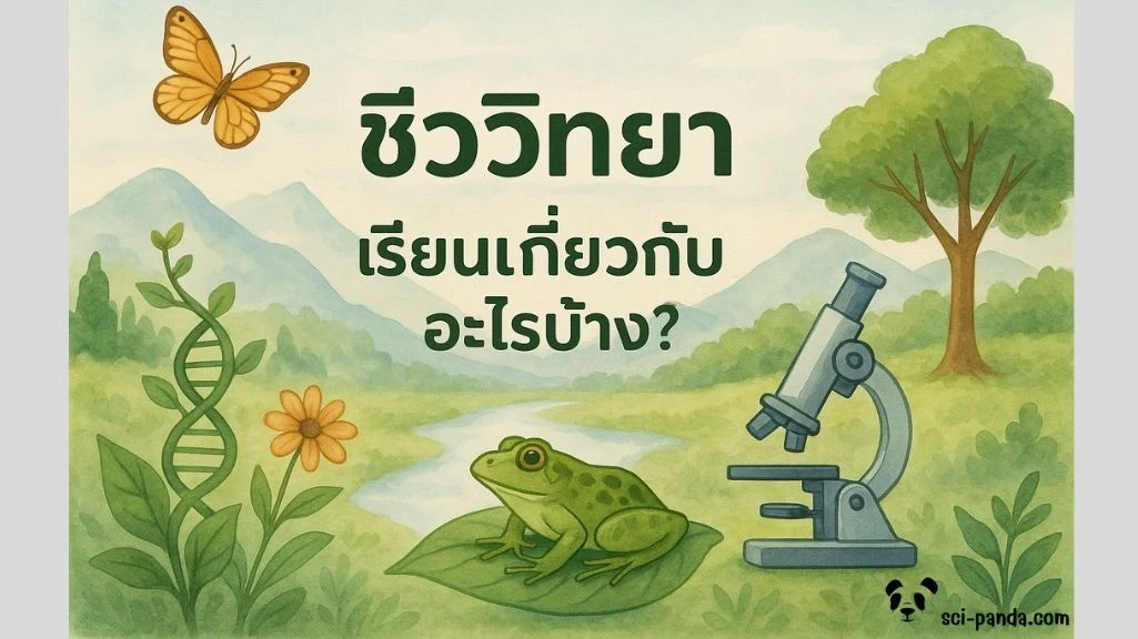 ชีววิทยาเรียนเกี่ยวกับอะไรบ้าง? | คู่มือละเอียดสำหรับผู้เริ่มต้น